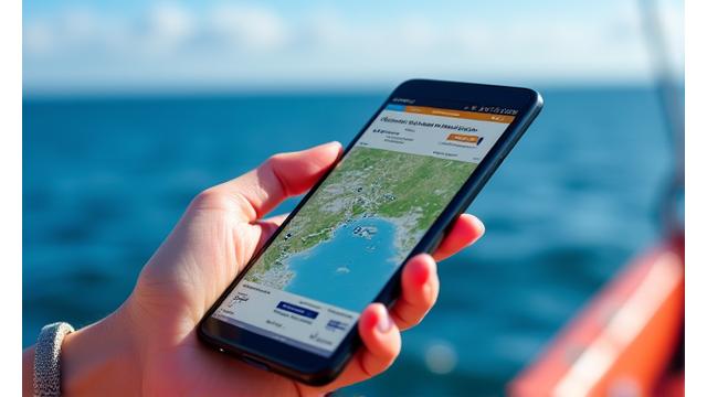 モバイルデバイスに表示された操作インターフェース