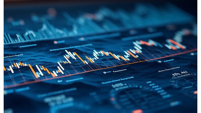 デジタルダッシュボードで海洋リスクデータが可視化されている様子